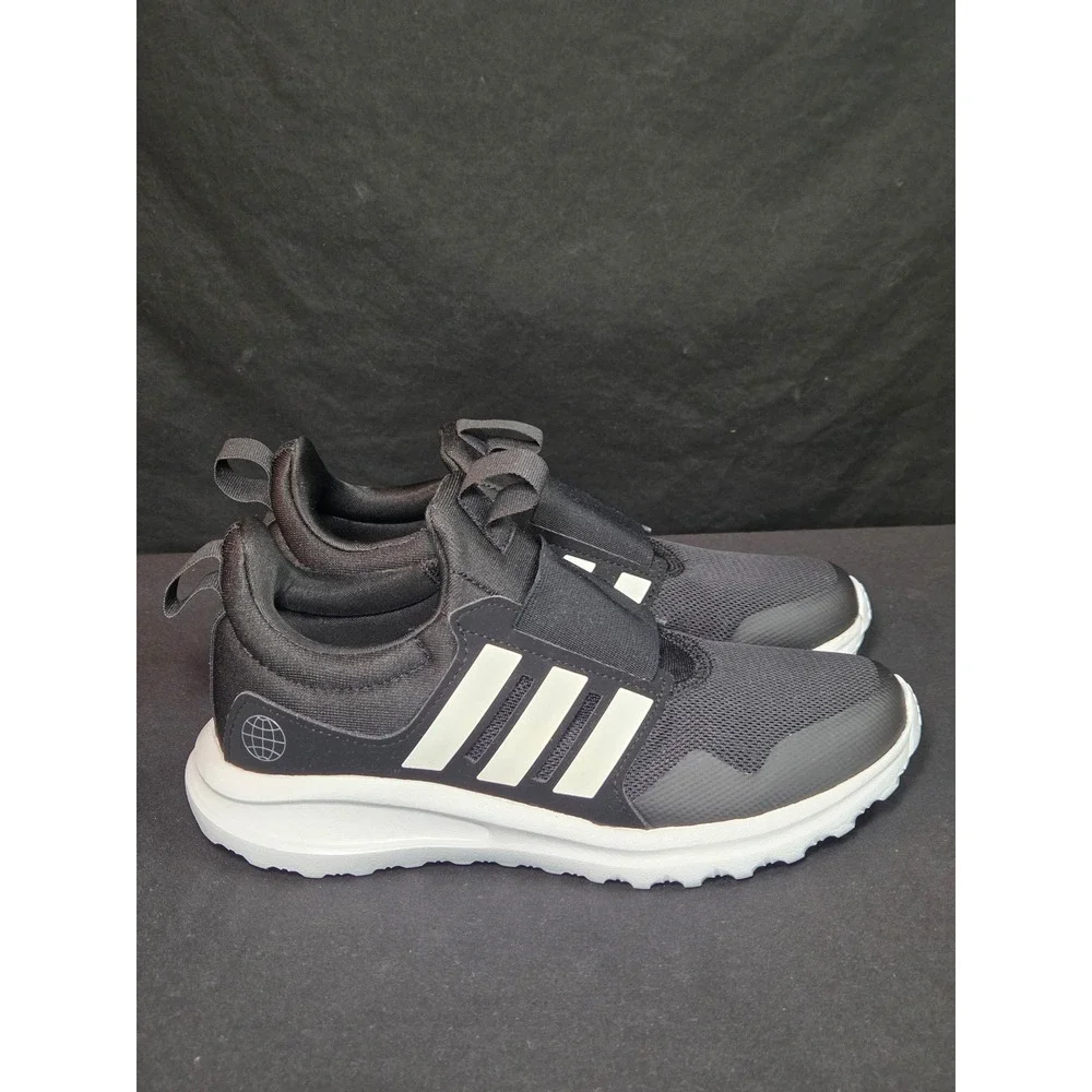 Adidas Tensaur Run 2.0 Kids Slip On Sneakers Black White GW4060 Size‎ 3.5Y